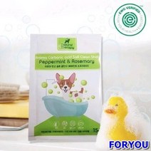 ForU584 호천펫 네츄럴테라피 아로마 탄산 솔트 클린샷 입욕제 페퍼민트 로즈마리향, 상세페이지 참조