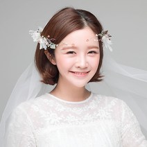 미스21 프룻 화관 셀프 웨딩 헤어밴드 머리띠 (hb891)