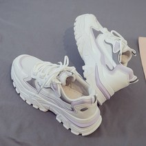 Momolatti 여성 높은 통 컴포트 메쉬 캐주얼화