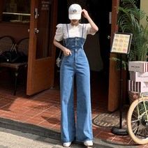 떳다그녀 블레잇 끈 데님 오버롤즈