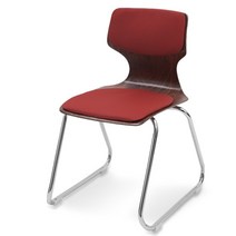 체어포커스 하이팩 CF-104A 소 공부의자 방석/등받이패드 인조가죽, 레드