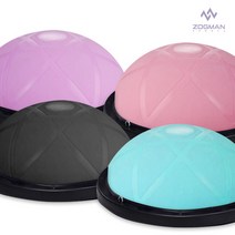파워몬 보수 필라테스 밸런스 요가 볼 하프짐볼 돔볼 코어 운동 홈트레이닝 용품 운동기구, 58cm 민트