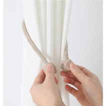 커튼끈 타이백 자석 커텐끈 후사고리 2개 F, 아이보리