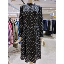 크로커다일레이디 73% 가을 간절기 크로커다일 로그 긴소매 쉬폰 원피스 CLBFOP103