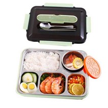 보온 도시락 통 박스 식판 직장인 학생 점심 반찬통, 핑크 풀패키지