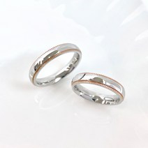 각인 써지컬 밀그레인 반지