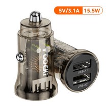Toocki-미니 USB 차량 충전기 PD QC 3.0 45W 고속 충전 c형 자동차 전화 충전기 아이폰 아이패드 샤오미 삼성, 2 USB Ports 15.5W