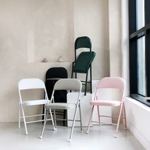 (당일출발) 하우즈 아르떼 접이식 폴딩체어 간이의자 행사용 교회 강당 등받이 쿠션 의자, 그레이, 1개