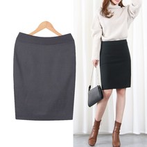 여성 가을/겨울 오피스룩 정장스커트 면접룩 빅사이즈여성의류~2XL 비주H라인스커트