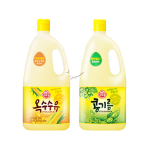 오뚜기 옥수수유 1.8L 2개+콩기름 1.8L 2개 총4개, 단품