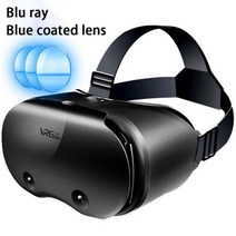 스마트글래스 컴퓨터vr hmd VRG Pro X7 안경 5-7 인치 지능형 전화와 호환되는 푸른 빛 눈 보호 가상 현실, 01 As shown