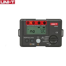 절연 저항계 UNI-T UT502A 2500V 디지털 절연 저항 측정기 Megohmmeter 높은 전압계 연속성 테스터 LCD 백, 한개옵션0