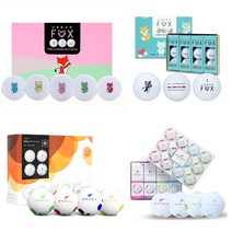 고반발 비거리 골프공 고커 달마시안 데이지 어반폭스 비비드 트리플트랙 퍼팅라인 2피스 3피스 캐릭터 골프공 선물 골프용품추천, 어반폭스 트리플 3피스(15구/박스)