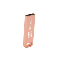 에스티원테크 ST90 USB 메모리 메탈 스틱, 64GB, 로즈핑크