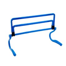 미니 허들 접이식 이동식 축구 장벽 프레임 높이 조절 가능 훈련 휴대용 완구, 파란색, 협력사