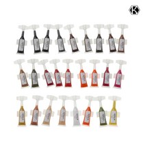 (1색상5개입) 세피아 반영구색소 1회용 0.6ml 무독성 자가검사획득 일회용색소 반영구재료, 딥 로즈