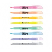 라인플러스)엘라스토머 탄력 형광펜 시리즈, 12개입, 파랑