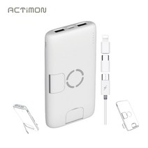 액티몬 휴대용 보조배터리 8000mAh 거치형 무선충전기, 단품, 단품