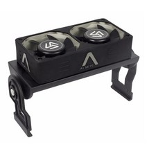 미션쿨러 미션오일쿨러 alseye ram 냉각 팬 ram 메모리 듀얼 60mm 팬 pwm ddr2345 냉각용 1200-2000rpm 라디에이터 자동차, 검은색