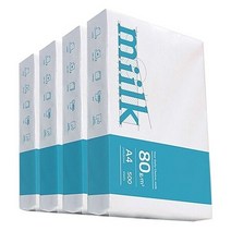 한국제지 Milk 복사용지 A4 용지 에이포 복사지 80g 2000매