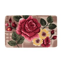 플라워 고주파 발매트 5838 로즈 l 욕실 씽크대 주방