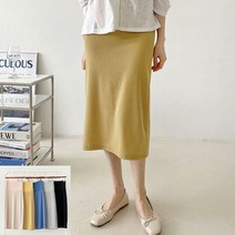 임산부 컬러골지스커트 빅사이즈 임부복 치마 봄 가을