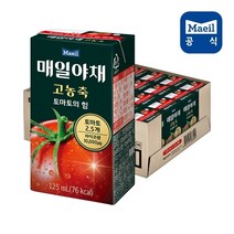 매일우유 매일야채 고농축 토마토의 힘 125ML 24팩, 24개