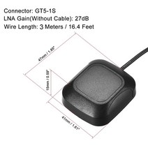 자동차 GPS 네비게이션 활성 안테나 GT5-1S 잭 커넥터 케이블 알파인 Kenwood JVC 도요타 혼다 닛산, 한개옵션0