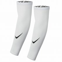 나이키 프로 드라이 핏 슬리브 팔 슬리브 CW7206-101, L/XL, 화이트/화이트