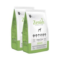 제니스 시니어 노령견용 1.2kg x 2개 습식 반건조 애견 강아지 사료, 상세페이지 참조