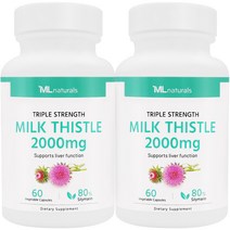 My Life 마이라이프 내추럴스 밀크시슬 2000mg, 60정, 2병