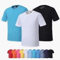 비쥬얼몰 기능성 무지 쿨론 반팔 티셔츠(11색 S~3XL) 티셔츠