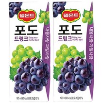 롯데 델몬트 포도 드링크 190ml x 32개, 1, 1, 본상품선택