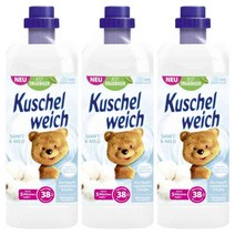 쿠쉘바이히 젠틀 마인드 섬유유연제 38Wl Kuschelweich Sanft Mild 1000Ml 3개