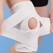 에어홀 더블스프링 무릎보호대 등산 헬스, 블랙/L(남녀공용)