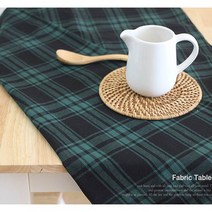 크리스마스 장식식탁보 블랙와치 테이블커버 135x135, 2-4인용, 수량