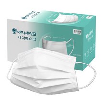 애니세이프 덴탈마스크 50매 청정마스크 이어밴드, 단품