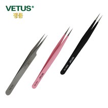 VETUS 비투스 핀셋 속눈썹 연장 네일아트 다용도 족집게 14종 시리즈, 실버 5A-SA