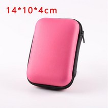 미니보조베터리 휴대용충전기 출장배터리 Logitech pebble m350 무선 마우스 휴대용 보관 가방 eva 하드 충격 방지 방진 보호 상자 마우스 커버 액세서리, 로즈 레드