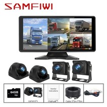 어라운드뷰 10.36 인치 5CH IPS 터치 분할 화면 AHD 모니터 주차 레코더 대형차, C2007-64G