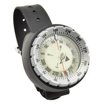 방수 컴퍼스 수중 동굴 관찰 캠핑 수영 손목 밴드 다이빙 스쿠버 시계 형광 다이얼