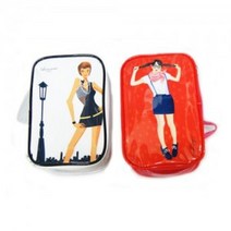 홈아트 에나멜 파우치 화장품가방 여행가방 메이크업