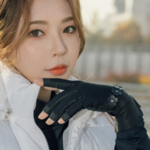 메이투 스마트폰 터치 가능 여성 운전 장갑, 운전장갑 화이트