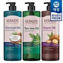 애경 [샴푸180ml 증정] 케라시스 내추럴 레시피 아르간/코코넛/티트리 샴푸/컨디셔너 1L x1개, 코코넛오일 컨디셔너