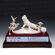 A7575 _ 홀인원 싱글 알바트로스 골프 트로피 기념패 상패 싸이클버디 사이클버디 이븐파 이븐 언더파 언더 라베 크리스탈 주석 청동 크리스탈컵, 금속호랑이