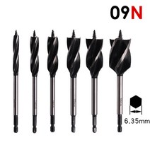 09N 전문가용 목공 오거드릴비트 오거비트 목공기리 목기리 나무 홀쏘 목공홀타공 목공홀쏘비트, 25mm, 1개