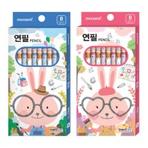 모나미 모니주 10본입 연필 B 남아용, 2개