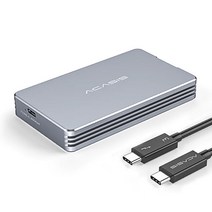 [썬더볼트외장케이스] 정식발매 아카시스 40Gbps 썬더볼트 3/4 외장 SSD 케이스 TBU401K