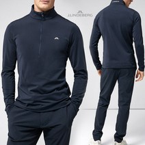 제이린드버그 LUKE 하프집업 미드레이어 골프 티셔츠 NV