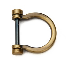 납작아령 U형 D링 19MM - 엔틱사틴, 단품